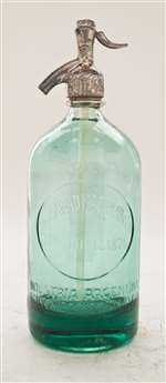 Clear Vintage Seltzer Bottle