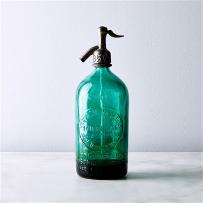 Green Vintage Seltzer Bottle