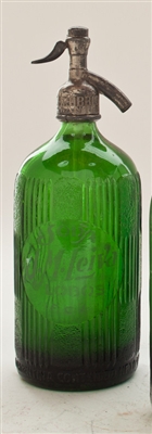 JM Leiva Green Vintage Seltzer Bottle