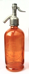 Orange Half Liter Seltzer Bottle