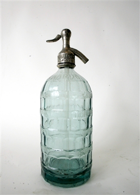 San Bernardo Etched Vintage Seltzer Bottle