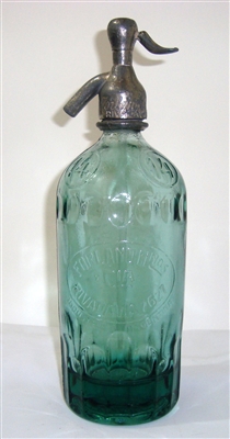 Forlan y Cia 14 Worked Glass Vintage Seltzer Bottle