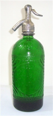 La Navarra Worked Glass Vintage Seltzer Bottle