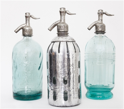 Collection X Vintage Seltzer Bottles